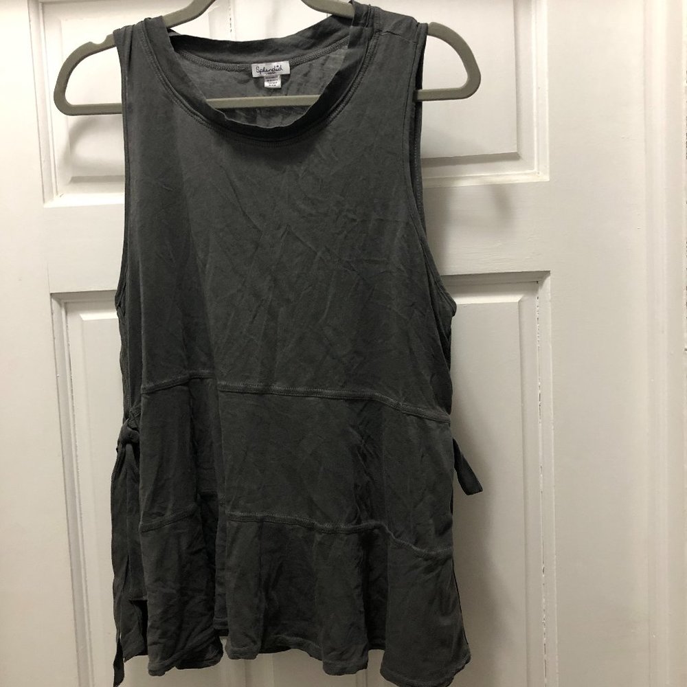 Tiered grey casual tank